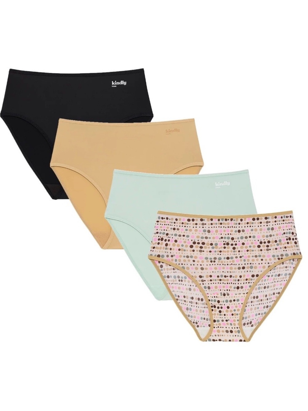 Kindly Yours Women’s So Comfy Micro Brief Underwear, 4-Pack, Size XS